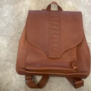 Backpack/computer bag.  Real leather. Whiskey leather